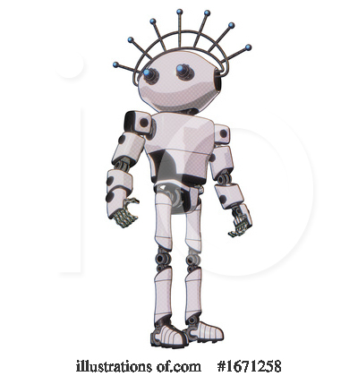 Royalty-Free (RF) Robot Clipart Illustration by Leo Blanchette - Stock Sample #1671258