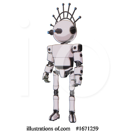 Royalty-Free (RF) Robot Clipart Illustration by Leo Blanchette - Stock Sample #1671259