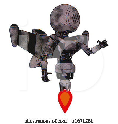 Royalty-Free (RF) Robot Clipart Illustration by Leo Blanchette - Stock Sample #1671261