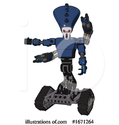 Royalty-Free (RF) Robot Clipart Illustration by Leo Blanchette - Stock Sample #1671264