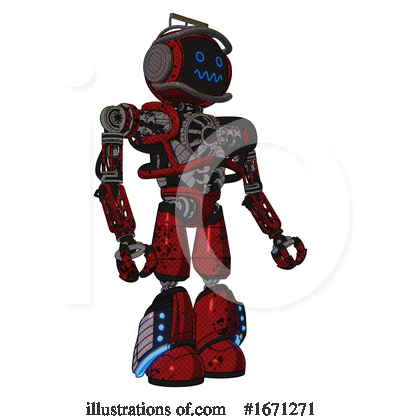 Royalty-Free (RF) Robot Clipart Illustration by Leo Blanchette - Stock Sample #1671271