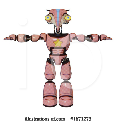 Royalty-Free (RF) Robot Clipart Illustration by Leo Blanchette - Stock Sample #1671273