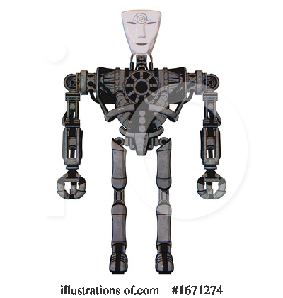 Royalty-Free (RF) Robot Clipart Illustration by Leo Blanchette - Stock Sample #1671274