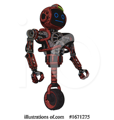 Royalty-Free (RF) Robot Clipart Illustration by Leo Blanchette - Stock Sample #1671275