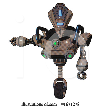 Royalty-Free (RF) Robot Clipart Illustration by Leo Blanchette - Stock Sample #1671278