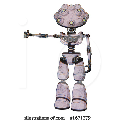 Royalty-Free (RF) Robot Clipart Illustration by Leo Blanchette - Stock Sample #1671279