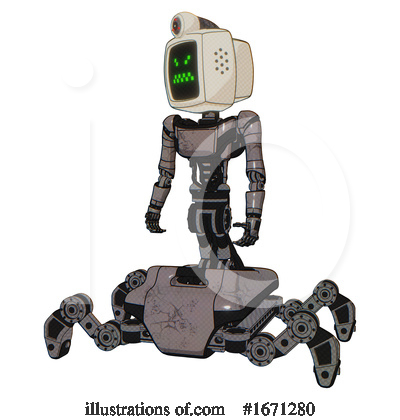 Royalty-Free (RF) Robot Clipart Illustration by Leo Blanchette - Stock Sample #1671280