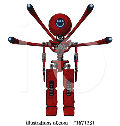 Royalty-Free (RF) Robot Clipart Illustration by Leo Blanchette - Stock Sample #1671281