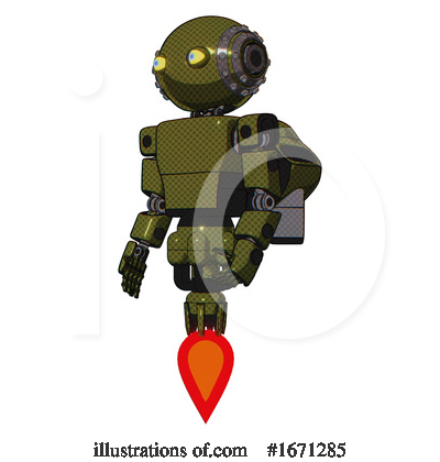 Royalty-Free (RF) Robot Clipart Illustration by Leo Blanchette - Stock Sample #1671285