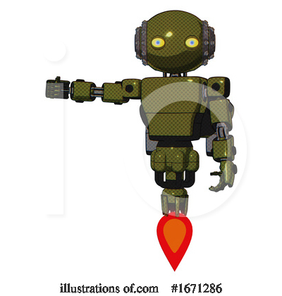 Royalty-Free (RF) Robot Clipart Illustration by Leo Blanchette - Stock Sample #1671286