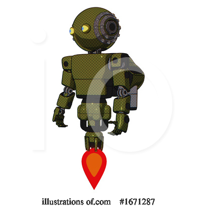 Royalty-Free (RF) Robot Clipart Illustration by Leo Blanchette - Stock Sample #1671287
