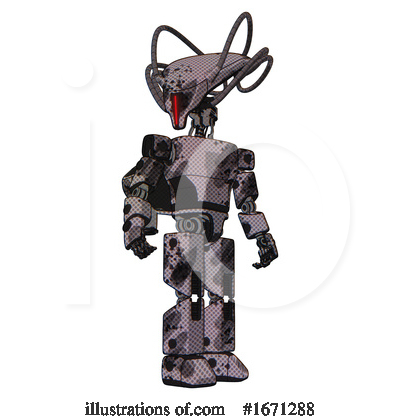 Royalty-Free (RF) Robot Clipart Illustration by Leo Blanchette - Stock Sample #1671288
