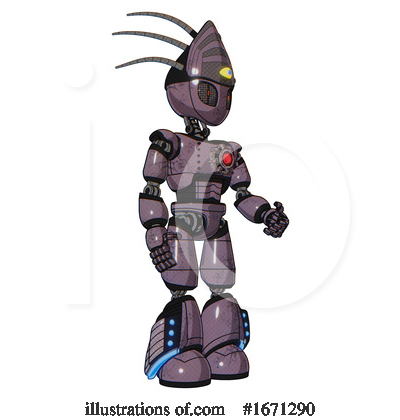 Royalty-Free (RF) Robot Clipart Illustration by Leo Blanchette - Stock Sample #1671290