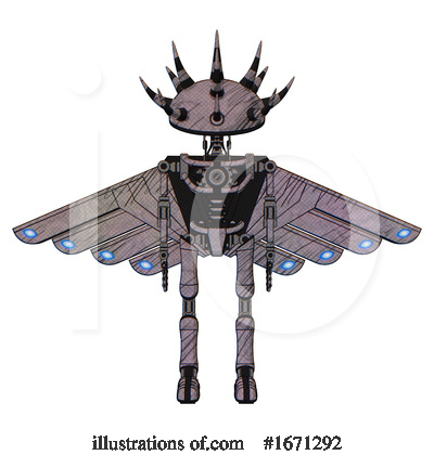 Royalty-Free (RF) Robot Clipart Illustration by Leo Blanchette - Stock Sample #1671292