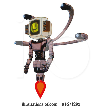 Royalty-Free (RF) Robot Clipart Illustration by Leo Blanchette - Stock Sample #1671295