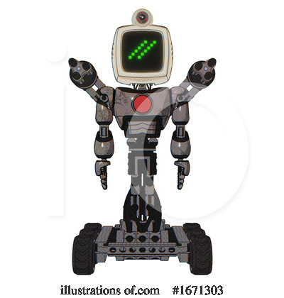 Royalty-Free (RF) Robot Clipart Illustration by Leo Blanchette - Stock Sample #1671303