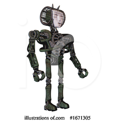 Royalty-Free (RF) Robot Clipart Illustration by Leo Blanchette - Stock Sample #1671305