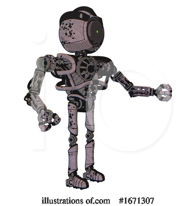 Royalty-Free (RF) Robot Clipart Illustration by Leo Blanchette - Stock Sample #1671307