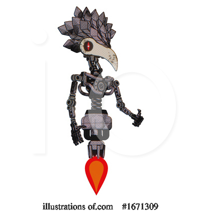 Royalty-Free (RF) Robot Clipart Illustration by Leo Blanchette - Stock Sample #1671309