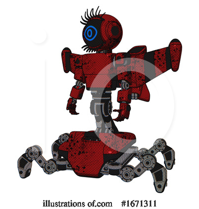Royalty-Free (RF) Robot Clipart Illustration by Leo Blanchette - Stock Sample #1671311