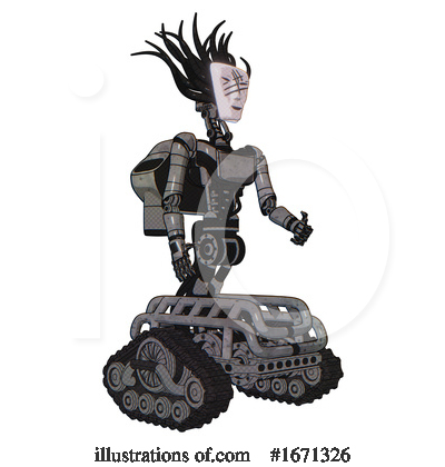 Royalty-Free (RF) Robot Clipart Illustration by Leo Blanchette - Stock Sample #1671326
