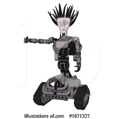 Royalty-Free (RF) Robot Clipart Illustration by Leo Blanchette - Stock Sample #1671327