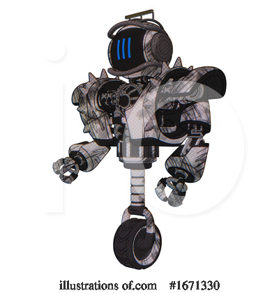 Royalty-Free (RF) Robot Clipart Illustration by Leo Blanchette - Stock Sample #1671330