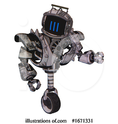 Royalty-Free (RF) Robot Clipart Illustration by Leo Blanchette - Stock Sample #1671331