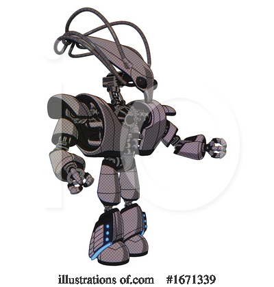 Royalty-Free (RF) Robot Clipart Illustration by Leo Blanchette - Stock Sample #1671339