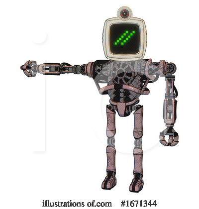 Royalty-Free (RF) Robot Clipart Illustration by Leo Blanchette - Stock Sample #1671344