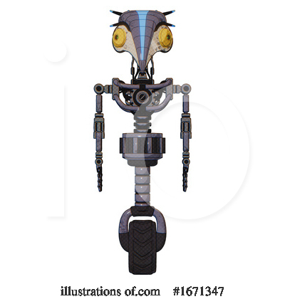 Royalty-Free (RF) Robot Clipart Illustration by Leo Blanchette - Stock Sample #1671347