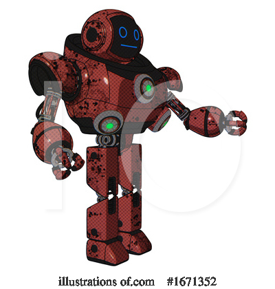 Royalty-Free (RF) Robot Clipart Illustration by Leo Blanchette - Stock Sample #1671352
