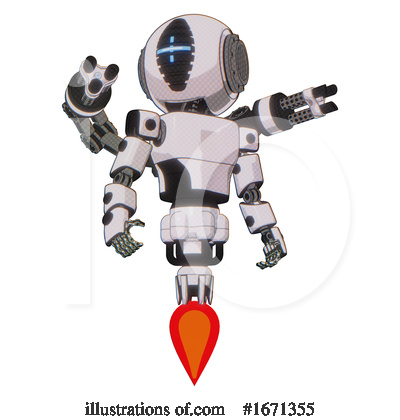 Royalty-Free (RF) Robot Clipart Illustration by Leo Blanchette - Stock Sample #1671355