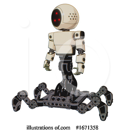 Royalty-Free (RF) Robot Clipart Illustration by Leo Blanchette - Stock Sample #1671358
