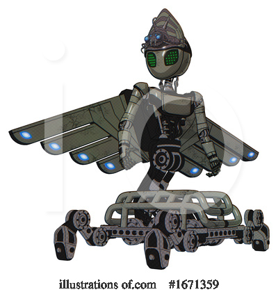 Royalty-Free (RF) Robot Clipart Illustration by Leo Blanchette - Stock Sample #1671359