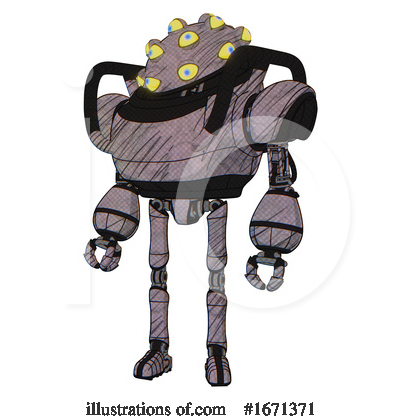 Royalty-Free (RF) Robot Clipart Illustration by Leo Blanchette - Stock Sample #1671371