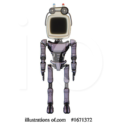 Royalty-Free (RF) Robot Clipart Illustration by Leo Blanchette - Stock Sample #1671372