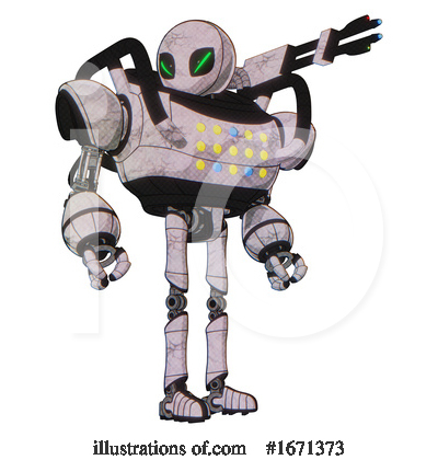 Royalty-Free (RF) Robot Clipart Illustration by Leo Blanchette - Stock Sample #1671373