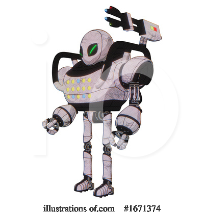 Royalty-Free (RF) Robot Clipart Illustration by Leo Blanchette - Stock Sample #1671374