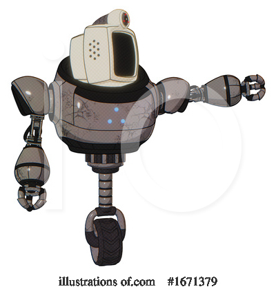 Royalty-Free (RF) Robot Clipart Illustration by Leo Blanchette - Stock Sample #1671379