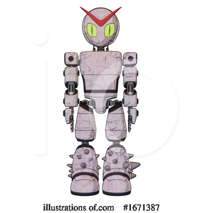 Royalty-Free (RF) Robot Clipart Illustration by Leo Blanchette - Stock Sample #1671387