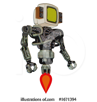 Royalty-Free (RF) Robot Clipart Illustration by Leo Blanchette - Stock Sample #1671394