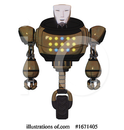 Royalty-Free (RF) Robot Clipart Illustration by Leo Blanchette - Stock Sample #1671405