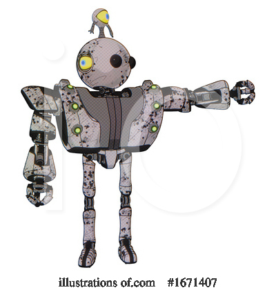 Royalty-Free (RF) Robot Clipart Illustration by Leo Blanchette - Stock Sample #1671407