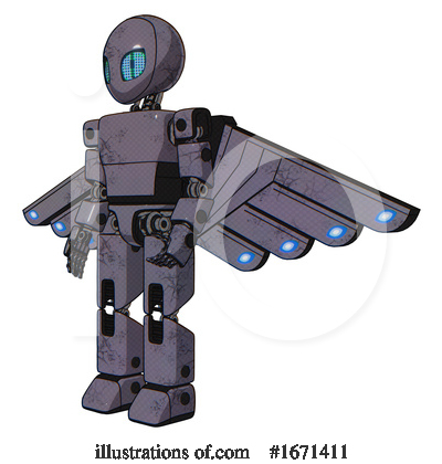 Royalty-Free (RF) Robot Clipart Illustration by Leo Blanchette - Stock Sample #1671411
