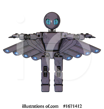 Royalty-Free (RF) Robot Clipart Illustration by Leo Blanchette - Stock Sample #1671412