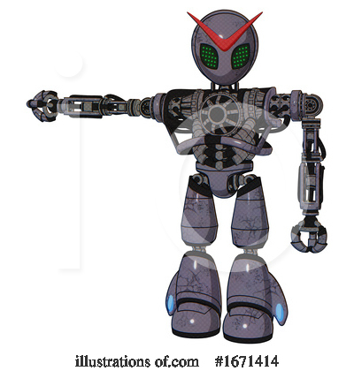 Royalty-Free (RF) Robot Clipart Illustration by Leo Blanchette - Stock Sample #1671414