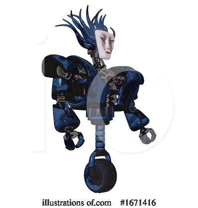 Royalty-Free (RF) Robot Clipart Illustration by Leo Blanchette - Stock Sample #1671416