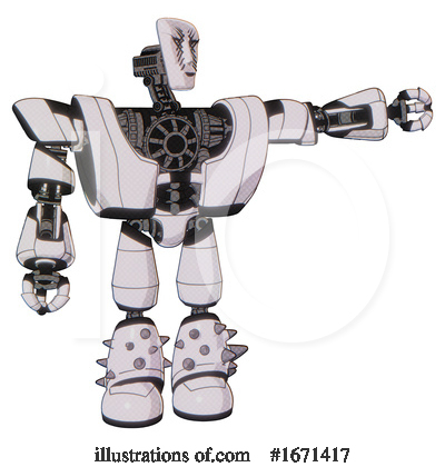 Royalty-Free (RF) Robot Clipart Illustration by Leo Blanchette - Stock Sample #1671417