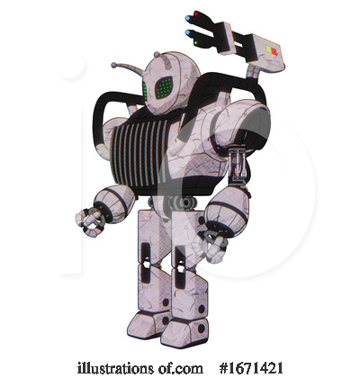 Royalty-Free (RF) Robot Clipart Illustration by Leo Blanchette - Stock Sample #1671421